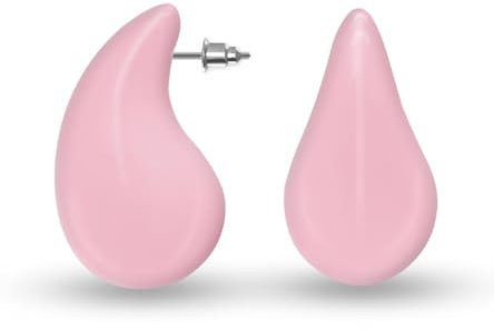 Soul-Cats große Tropfen Ohrringe Ohrstecker in der Farbe: rosa