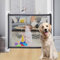 Pet Magic Gate, Portable Baby Safety Guard Magic Gate Folding Mesh Small Dog Fence Enclosure for Indoor Outdoor Stair Hall Doorway 110x72cm