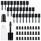 27 Stück Leere Mascara Flasche 3ml Wimpernbürste mit Behälter Schwarz Mini Leere Mascara Tubenbehälter Nachfüllbare Wimpernbürste Flasche Wimpernwachstums Behälter Tube mit 27 Stopfen