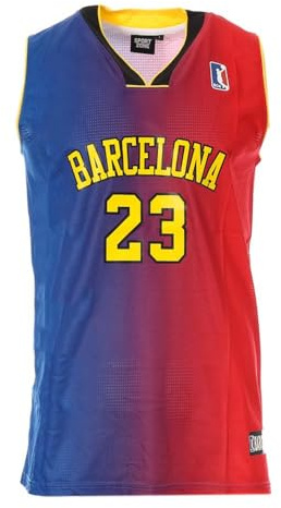 Sport Zone Basketball-Trikot, Rot/Blau, Herren Barcelona