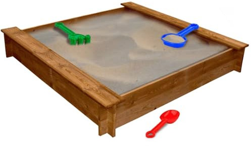 Tidyard Bac à Sable carré Bois Style A