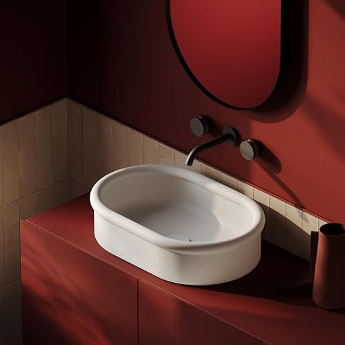 Lavabo da appoggio ovale 60x40 Brera