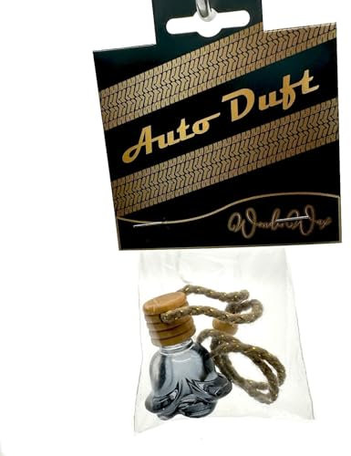 WonderWax Auto Duft Lufterfrischer Blumendesign 10 ml|Casaba Melon & Santal|Innenraum Deko Parfüm Car Scent Baum Geruch Luxus Aufhänger