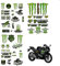 3 Pezzi Moto Adesivi, Adesivo per moto, Monster Energy Stickers, Motocross Sticker Adesivi, per Moto Skateboard Auto e Moto da Fuoristrada