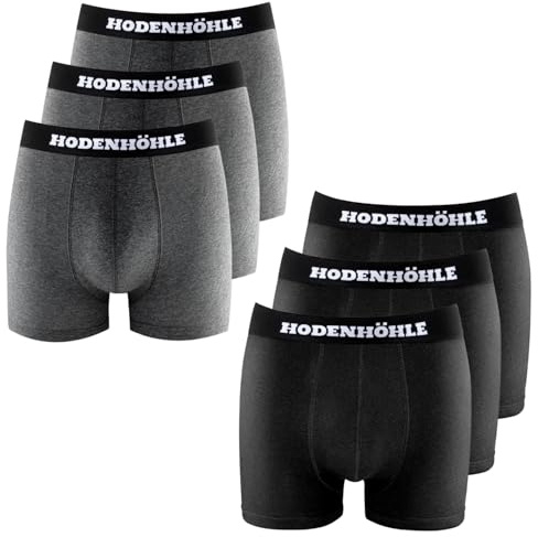 Hodenhöhle Boxershorts Herren – 6er Pack, Bequeme Baumwoll-Unterhosen für Männer, Komfortable Retro Boxershorts