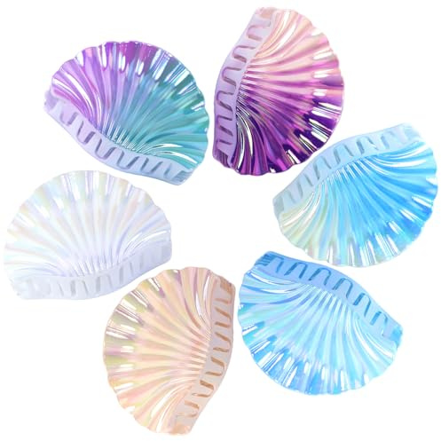 Pince à cheveux en coquillage pour femme, pince à cheveux en coquillage, accessoires de cheveux de mariage de plage, pinces à cheveux d'été, design coque antidérapante (plaqué)