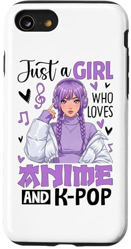 Just A Girl Who Loves Anime And K-Pop Case for iPhone SE (2020) / 7/8
