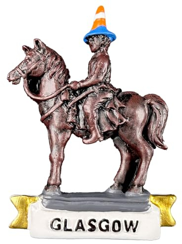Glasgow Scotland Fridge Magnet Travel Souvenir Resin Equestrian Statue Style Home Decoration Classic Landmark Craft