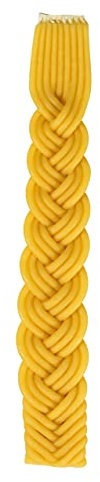 Hawdala Kerzen geflochten, Hand getaucht, 100% reines Bienenwachs, Kerzen für Sabbat