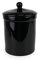 Black Ceramic Compost Caddy - Portland Kitchen Ceramic Compost Bin for Food Waste Recycling