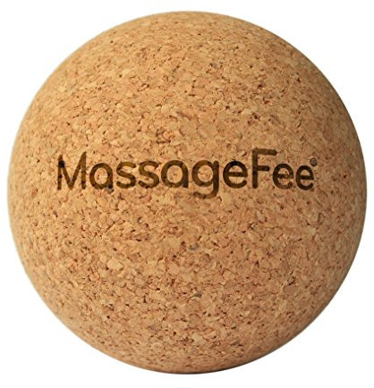 MassageFee Fußmassagegerät Faszienball Massageball aus Kork. Selbstmassage von Triggerpunkten & Faszien der Füße, Waden, Gesäß, Nacken, Schulter & Rücken.