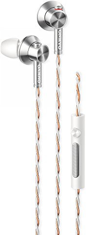 Onkyo E700MW/00 In-Ear Kopfhörer mit Mikrofon weiß