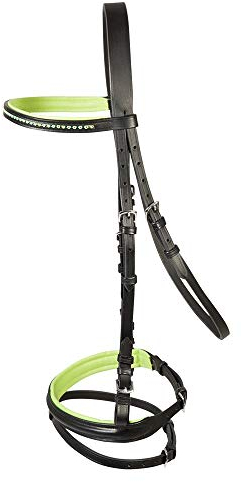 PFIFF Unisex 744252 Trensenzaum Staines, Schwarz / Grün, MS