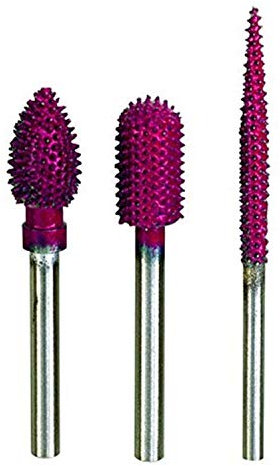 Fraise à râper avec aiguilles métallique en carbure de Tungstène cylindre à tête arrondie Ø 7,5mm Proxxon Micromot