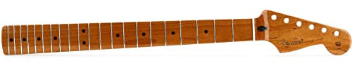Fender Roasted Maple Stratocaster Neck, 21 Narrow Tall Frets, 9.5, Maple, C Shape