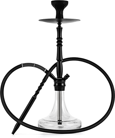 Chicha Kitosun ProKah avec Équipement Complets - Narguilé en Aluminium et Toute Équipée inclus Plongeur en Acier con Diffuseur Tuyau et Manche Pince à Charbon Foyer en Silicone Compatible HMD Lotus