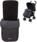 Silver Cross - Pop Footmuff - Pram Accessories - Stroller Footmuff - Foot Warmer - Water Resistant - Black