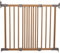 BabyDan Silkeborg Deluxe Baby Gate - Adjustable Wood Safety Stair Gate with One-Hand Operation, 62.5-100.5cm - Wall-Mounted Child Security Gate with Quick-Release & Reversible Opening