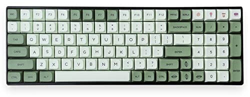 Matcha Keycaps 124 Tasten XDA Profil PBT Tastenkappen Set Fit für 60% 65% 95% Mechanische Tastatur Cherry Mx Schalter