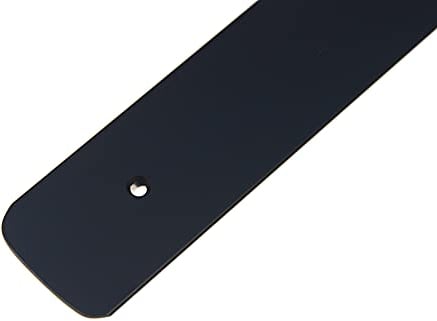 Endleiste Winkelleiste Seiteleiste Arbeitsplatte Küche Schwarz 38mm Aluminium (Rechts 38mm MIT SCHRAUBENLÖCHER)