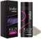 Fibras Capilares Gris 25g - Microfibras Capilares de Algodón en Polvo 100% Natural para Disimular Calvicie y Alopecia al Instante - Fibra Capilar Hombre y Mujer - Hair Fibers