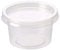 Sabco - 100pcs 4oz Clear Round Plastic Takeaway Sauce Pots With Lids - Deli Pots For Dip Ketchup Chutney - Containers For Slime Wax Melts