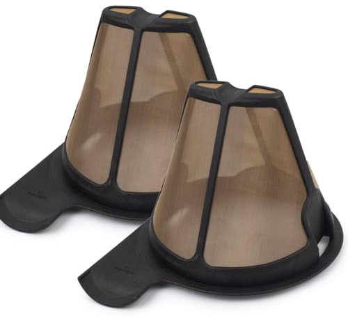 Replacement Reusable 2 Pack Filters for Ninja Coffee Bar Glass Thermal System Permanent Filter Compatible with any CF09X Series Models Part Number CFPFILTER90