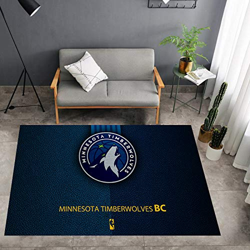 FTMGGDG Kreativer Teppich - NBA-Basketball Decken - Trendige Fußmatten für das Schlafzimmer von Jungen 120x200cm