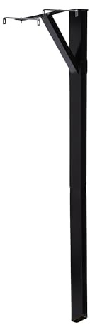 Architectural Mailboxes Drive-in Post Kit Galvanized Steel Mailbox Post, Compatibility Code A, B, SDPK00AM, Black