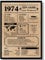 EQUIK PRODUCTS Geburtstagskarte 1974 | Geburtstagsgeschenk für Männer und Frauen | Geburtsjahr 1974 | Vintage Poster | Dekoration und Geschenkidee | Zurück in 1974