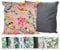 JACK Outdoor Motiv Kissen 45x45cm Lounge Dekokissen inkl. Füllung Wasserabweisend Sitzkissen Garten Stuhl, Farbe:Vögel Rosa