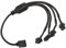 sourcing map ARGB Splitter, 5V 3Pin to SM 3Pin Female Extension Cable Adapter Connector Addressable for PC Fan Power Computer Chassis Motherboard, 1 to 4 Style
