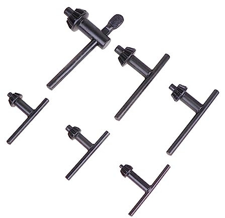 Drill Press Chuck 6pcs Chuck Key for for Drill Press Black and Decker Drill Press Key Repair Tool Universal Accessories Substitute Key Chain