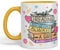 Vixar Tazza in ceramica colorata con scritta Reading is Always a Good Idea, idea regalo, 330 ml, per lavoro, ufficio, tè, caffè (giallo G)