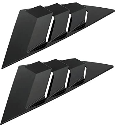 Sunydog Rear Window Louvers Car Rear Window Blinds Side Tuyere Louvers Vent Replacement for Ford Focus ST RS MK3 Hatchback(Black)