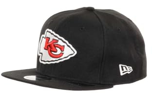 New Era Kansas City Chiefs NFL Black 9Fifty Original Fit Snapback Cap - One-Size