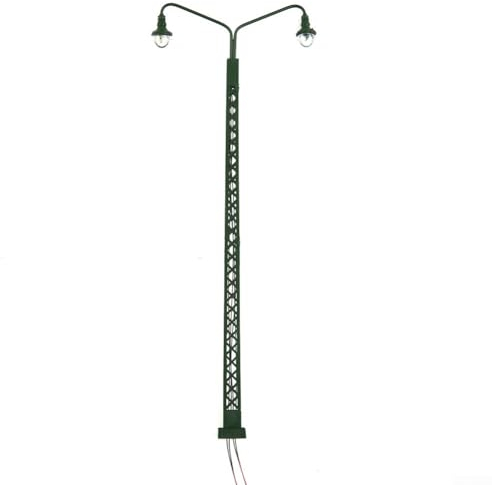 AIDNTBEO 5 stücke Modell Eisenbahn Lichter Gitter Mast Lichter H0 Gauge LED Licht Layout 13,8 cm Modell Eisenbahn Beleuchtung Lösung