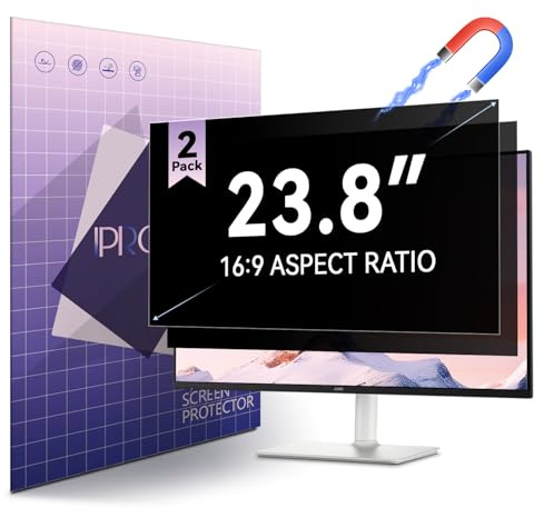 IPROKKO 23.8 Zoll Magnetischer Blickschutzfilter für 16:9 Monitor | Abnehmbarer Sichtschutz Anti Blaulicht Blickschutzfolie , Bildschirmschutz für 23.8 Zoll Hp Dell Acer Lenovo Asus