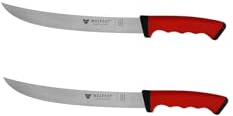 Wolfcut SoftGrip RED-Serie - Metzgermesser-Set 2-tlg. - Zerlegemesser 26 cm Klinge