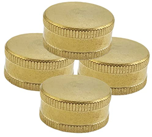 Parliky 4stücke Messing Schlauch-endkappen Robuste Langlebige Gartenschlauch Zubehörteile Für Effektiven Leckschutz Installieren Kompatibel Mit Gängigen Gartenschläuchen