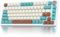 SOLIDEE mechanische Gaming Tastatur 75 Prozent mit Knopf,Bluetooth 5.0/2.4GHz/USB-C,Gasket Mount,hot-swap-fähige mechanische Tastatur mit RGB Hintergrundbeleuchtung,Cream Grey Switch(82 Brown)