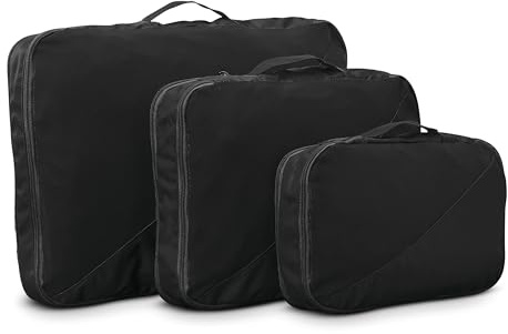 Samsonite 3-teiliges Kompressions-Verpackungswürfel-Set, Schwarz