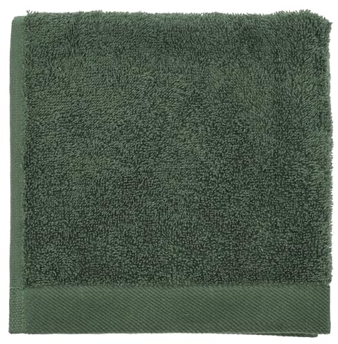 Södahl Comfort Organic Handtuch aus 100% Bio-Baumwollfrottee, 40 x 60 cm, Tannengrün