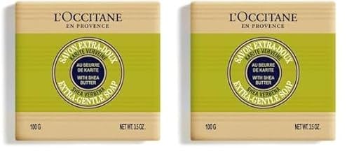 L'OCCITANE – Sheabutter Seife Verbene – Frei Von Palmöl – Gesicht Und Körper – 100 G (Packung mit 2)