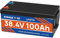 LiFePO4 Batteria al litio da 36 V 100 Ah CYCCLEVOLT 36 V Batteria al motore a traina, Smart 100 A BMS, batteria al litio Fosfato per Marina, Yacht, RV, Cercatore di pesca