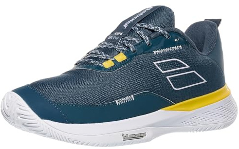 Babolat Men's SFX Evo All Court Tennis Shoes, Dark Grey/White (Men's US Size 10.5)