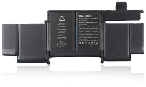 Chinoket A1582 A1493 Laptop Akku für MacBook Pro Retina 13 A1502 (Ende 2013, Mitte 2014, Anfang 2015) Hohe Kapazität 11.42V/75Wh/6559mAh