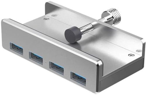 USB HUB Clip-Type, 4 Ports USB 3.0 Hub 5 Gbps Mini Speed Super Mini Data Hub en Aluminium,Les clés USB et Windows