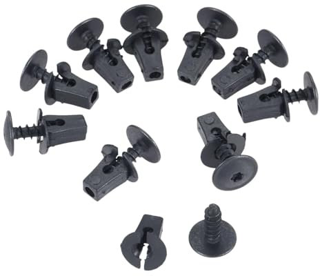 SHSMDM Lot de 10 clips de fixation pour garde-boue de voiture en plastique pour vis