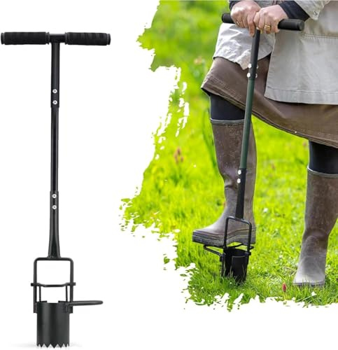 Long Handle Bulb Planting Tool, Heavy Duty Garden Digging Tool, Garden Bulb Planting Transplanting Seedling Shovel, Used for Digging Holes, Drilling Holes, Planting Flowers and Plants